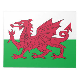 Walisische Flagge (Wales) (walisischer Drache) Notizblock