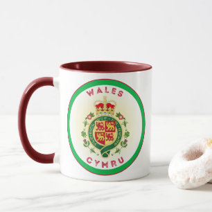 Walisische Heritage-Emblem Tasse