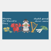 Walisische Kostüme, Embleme, St. David's Day Stick