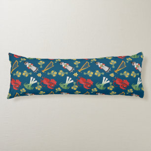 Walisische Kostüme und Embleme auf blauem Kissen