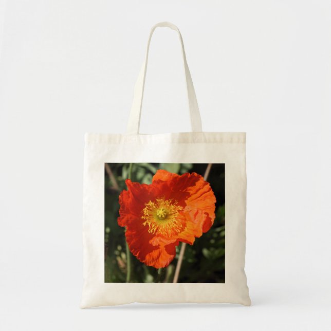 Walisische Mohnblume (Orange) Tragetasche (Vorne)