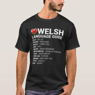 Walisische Sprachführer St Davids Tag Wales Überse T-Shirt