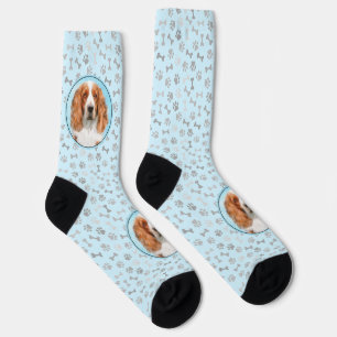 Walisische Springer Spaniel Malerei - Originale Hu Socken