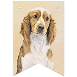 Walisische Springer Spaniel Malerei - Originale Hu Wimpelkette