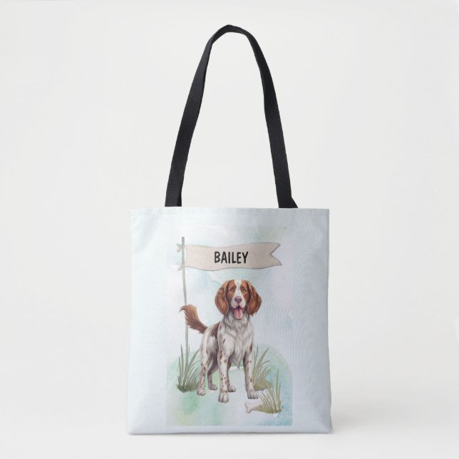 Walisische Springer Spaniel Wasserfarbe Personalis (Vorderseite)