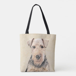 Walisische Terrier-Malerei - Niedliche Original Hu