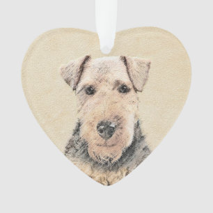 Walisische Terrier-Malerei - Niedliche Original Hu Ornament