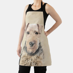 Walisische Terrier-Malerei - Niedliche Original Hu Schürze