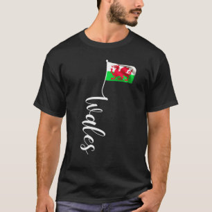 Walisische Wales-Flagge Signatur Y Ddraig Goch Fla T-Shirt