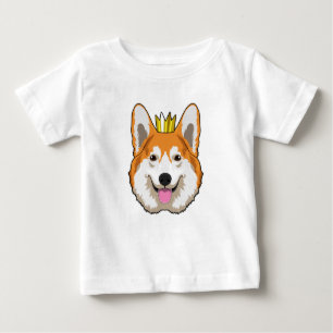 Walisischer Corgi mit Krone Baby T-shirt