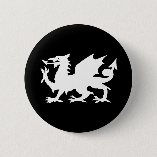 Walisischer Drache Button (Vorderseite)