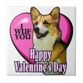 Walisischer Valentinstag Fliese