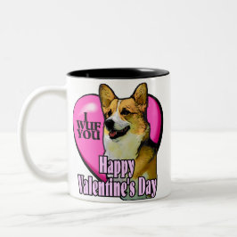 Walisischer Valentinstag Zweifarbige Tasse