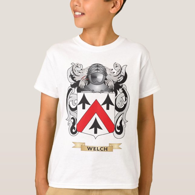 Walisisches Familienwappen (Wappen) T-Shirt (Vorderseite)