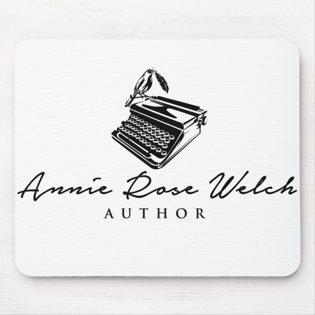 Walisisches Logo Mousepad Annie-Autor Rosen- (Vorne)