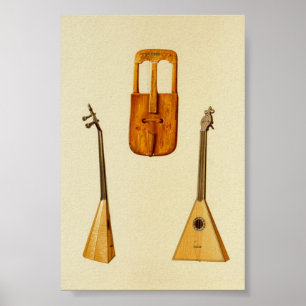 Walisisches Zwiebeln, Russisch-Balalaika Poster