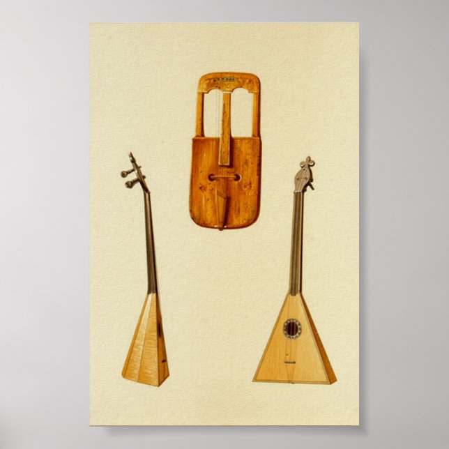 Walisisches Zwiebeln, Russisch-Balalaika Poster (Vorne)
