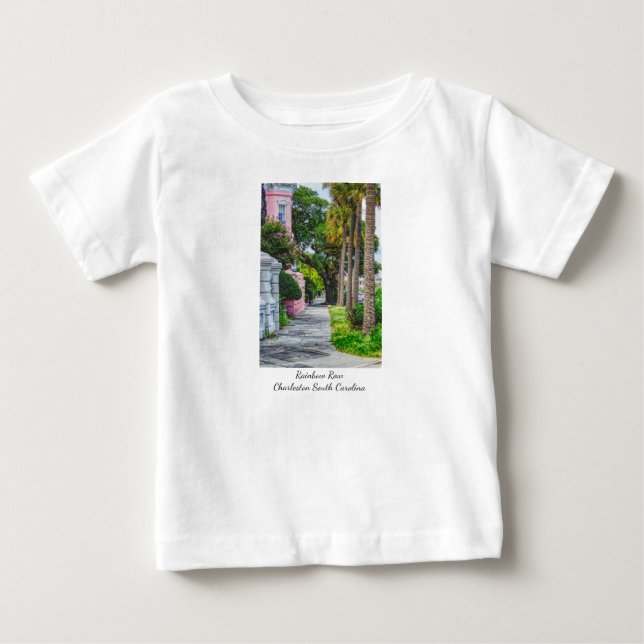 Walk Along Rainbow Row Baby T-shirt (Vorderseite)