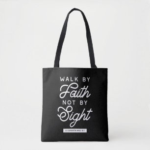 "Walk by Faith" Bible Verse Typografie Design II