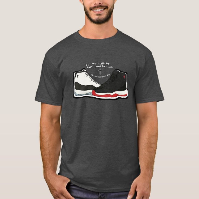 Walk by faith - Christian T-Shirt (Vorderseite)