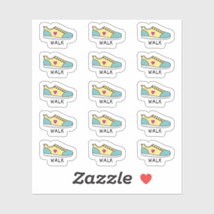 Walk Erinnerung Bujo Planner Journaling Aufkleber