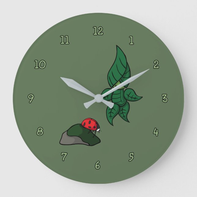 Walk in the Woods Clock Große Wanduhr (Vorderseite)