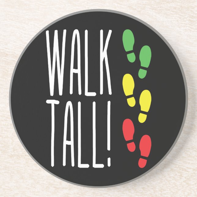 Walk Tall Sandstein Untersetzer (Vorne)