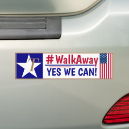 #Walkaway YES WIR KÖNNEN! Autoaufkleber