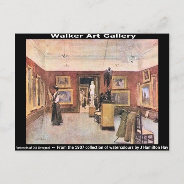 Walker Art Gallery, William Brown St., Liverpool. Postkarte (Vorderseite)