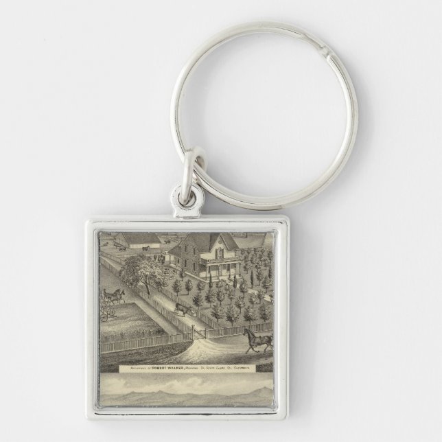 Walker, Ball Residenzen Schlüsselanhänger (Vorne)