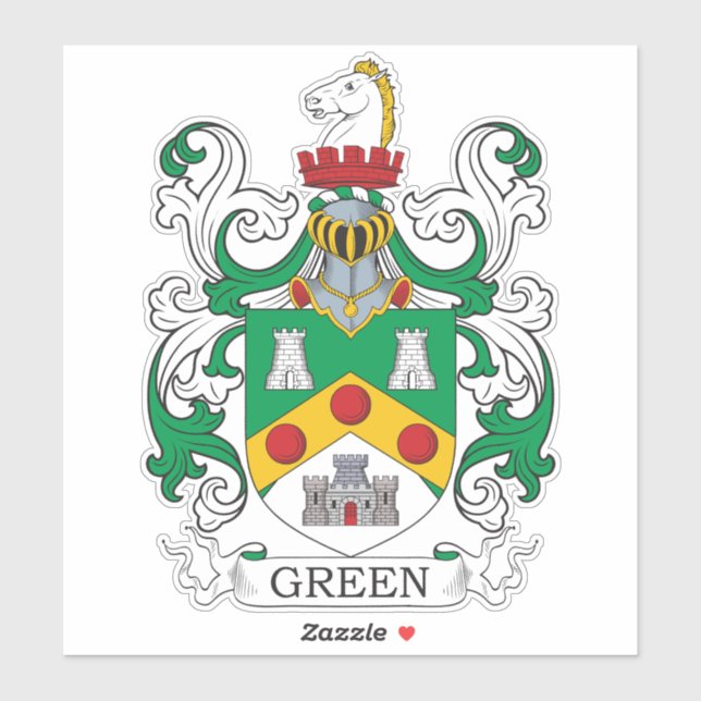 Walker Familienwappen Aufkleber (Blatt)
