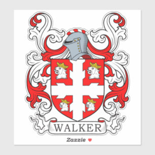 Walker Familienwappen Aufkleber