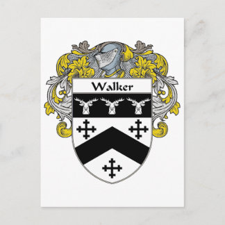 Walker-Wappen (mantled) Postkarte