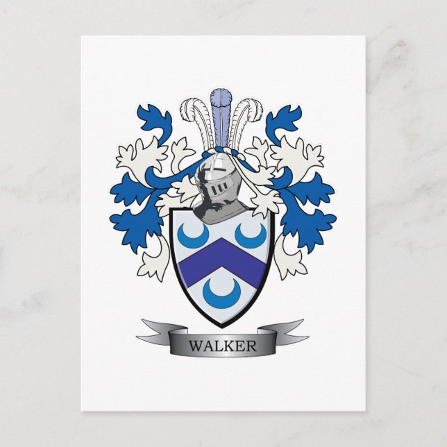 Walker-Wappen Postkarte (Vorderseite)