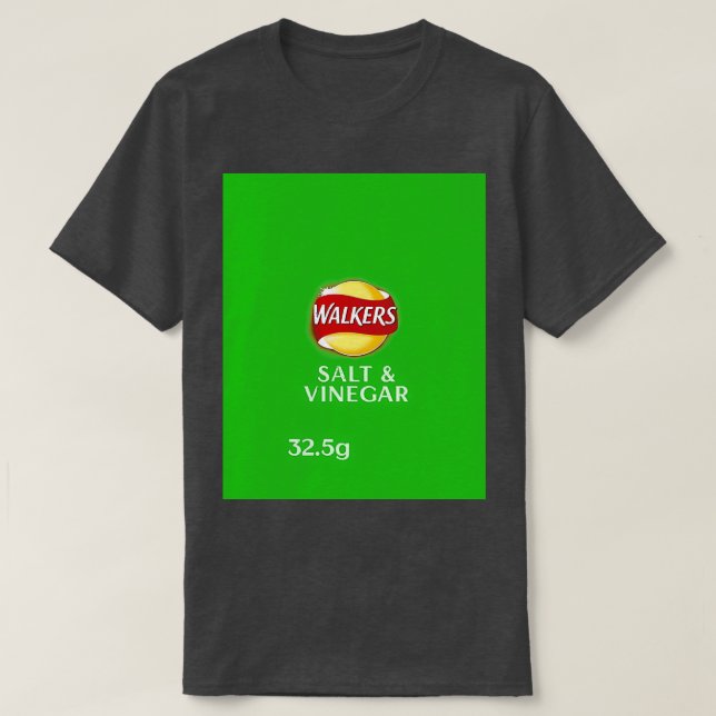 Walkers Salz Essig Crisps Design  T-Shirt (Design vorne)