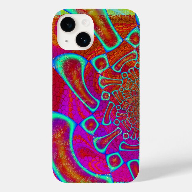 Walkin' On Sun Shine Psychedelic 3D Case-Mate iPhone Hülle (Rückseite)