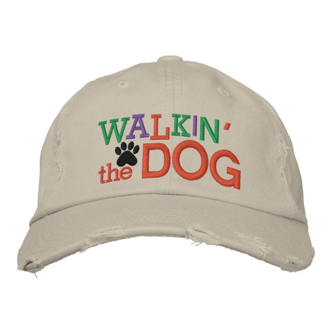 Walkin' the Dog Cap by SRF Bestickte Baseballkappe (Vorderseite)