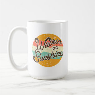 Walkin über Sunshine Retro Kaffeetasse