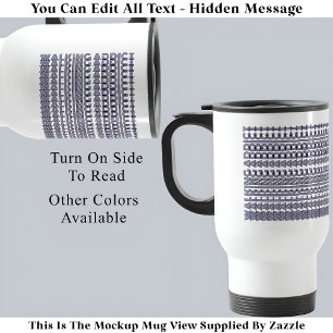 Walking Addict Hidden Message Funny Novelty 111B Reisebecher