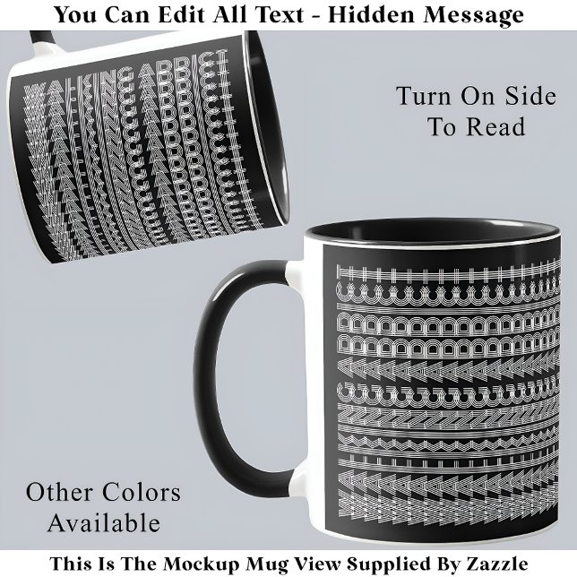 Walking Addict Hidden Message Funny Novelty 111W Tasse (Von Creator hochgeladen)