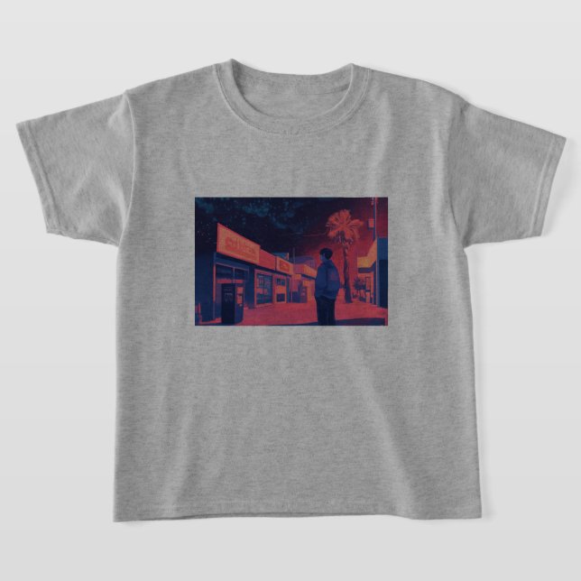 walking at night lofi style T-Shirt (Ablage )