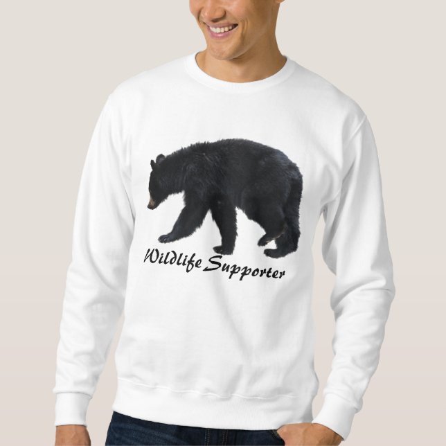 Walking Black Bar Animal Lover Apparel Sweatshirt (Vorderseite)