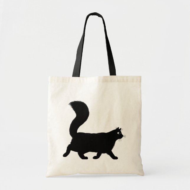 Walking Black Cat | Cool Kitty Lover Tragetasche (Vorne)