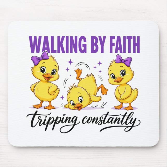 Walking By Faith Enten-Mauspad  Mousepad (Vorne)