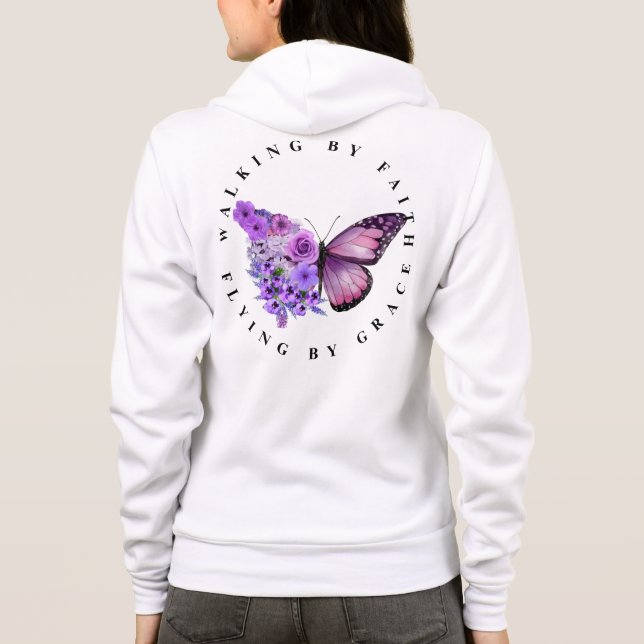 Walking by faith hoodie (Rückseite)