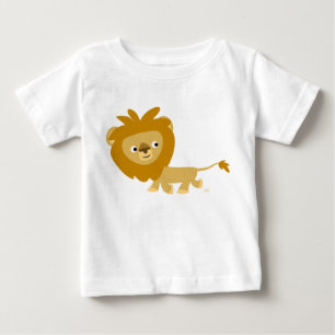 Walking Cartoon Lion Baby T - Shirt