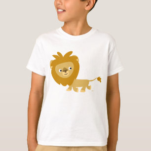 Walking Cartoon Lion Children T - Shirt