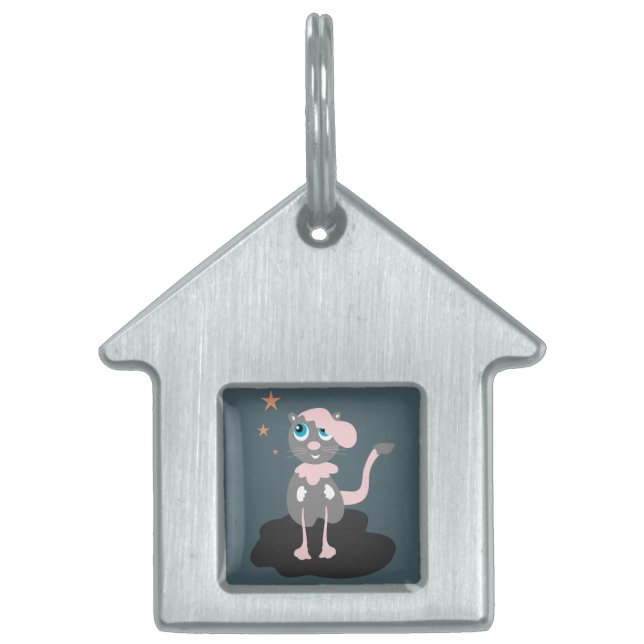 Walking Cat Pet Tag Tiermarke (Vorderseite)