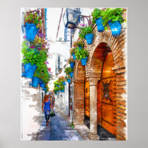 Walking Cordobas Alley - Spanien