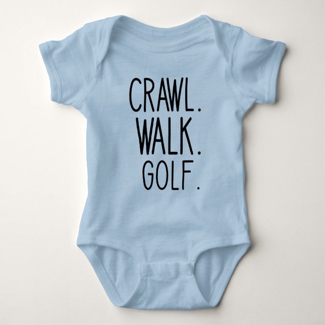 Walking Crawl Golf - Niedliches Golf Baby Strampler (Vorderseite)